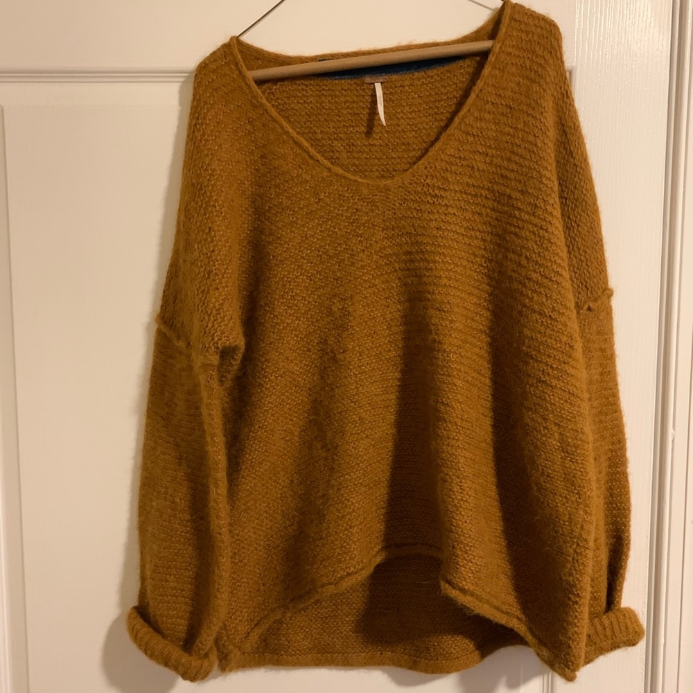 Free people cotton/alpaca sweater